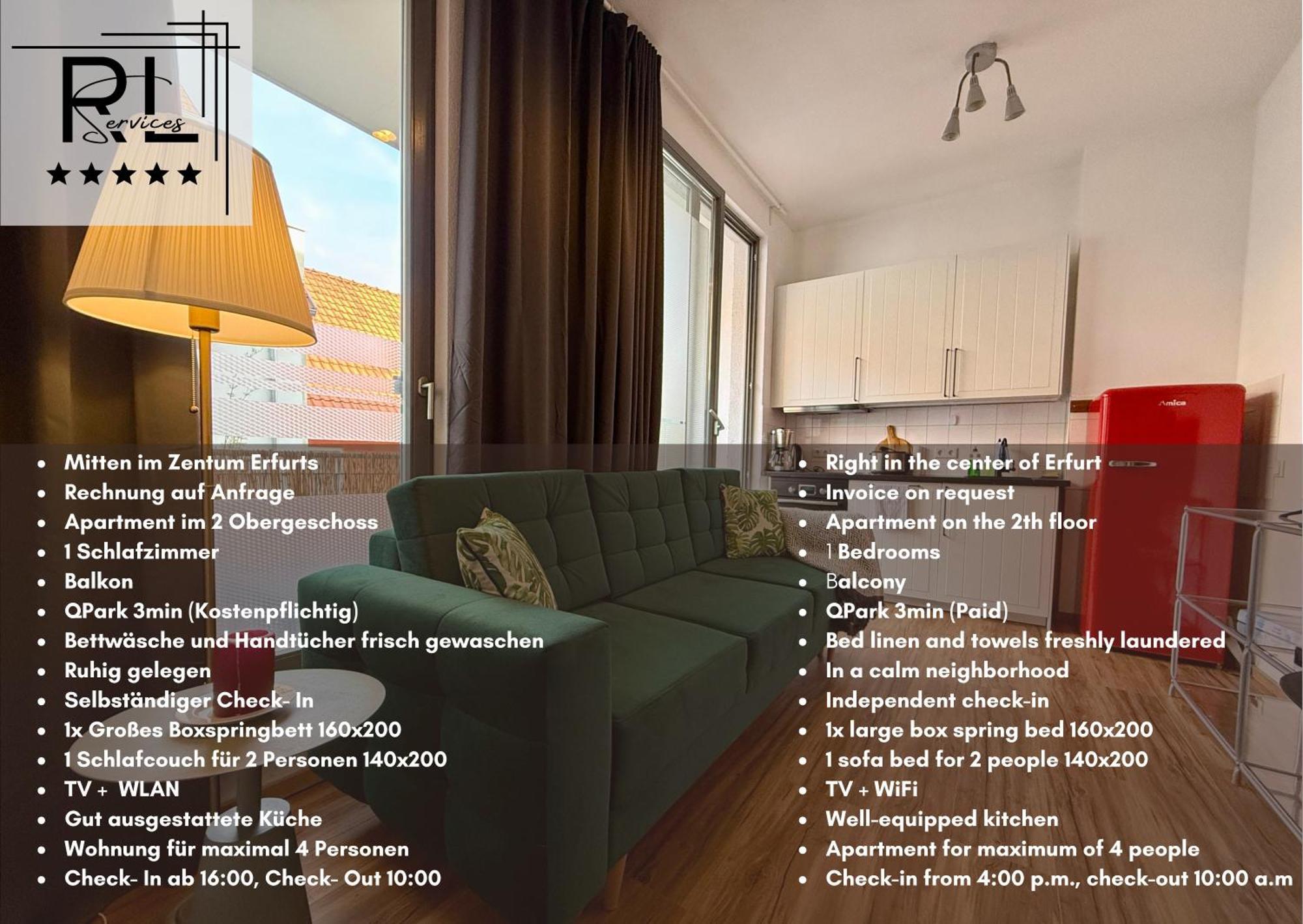 Balkon, Zentral, Modern, Erfurt City Dış mekan fotoğraf